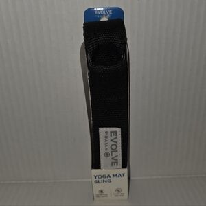 NWT EVOLVE By Gaiam Black Yoga Mat Sling